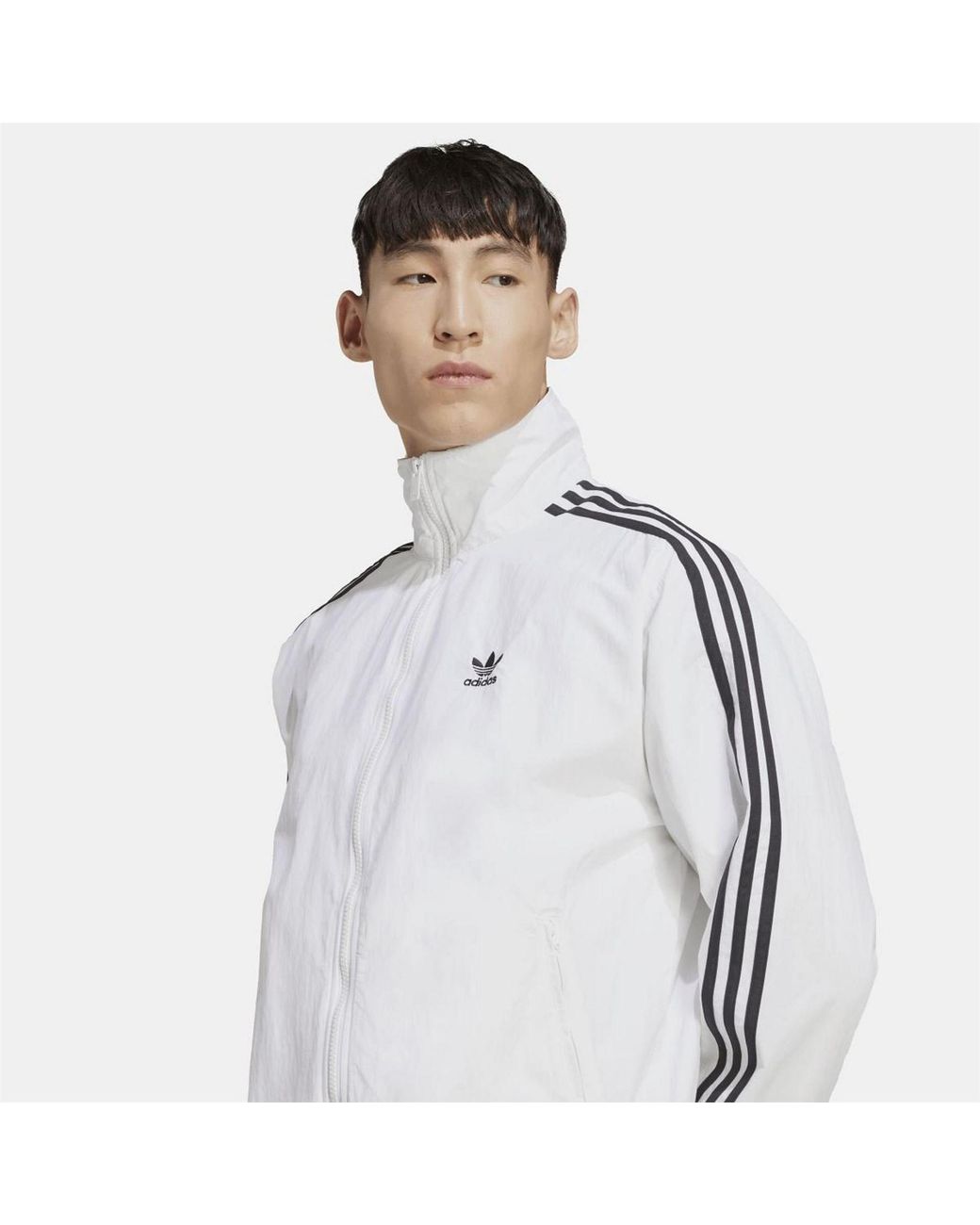 Adidas Originals Blue Woven Firebird Track Top for men