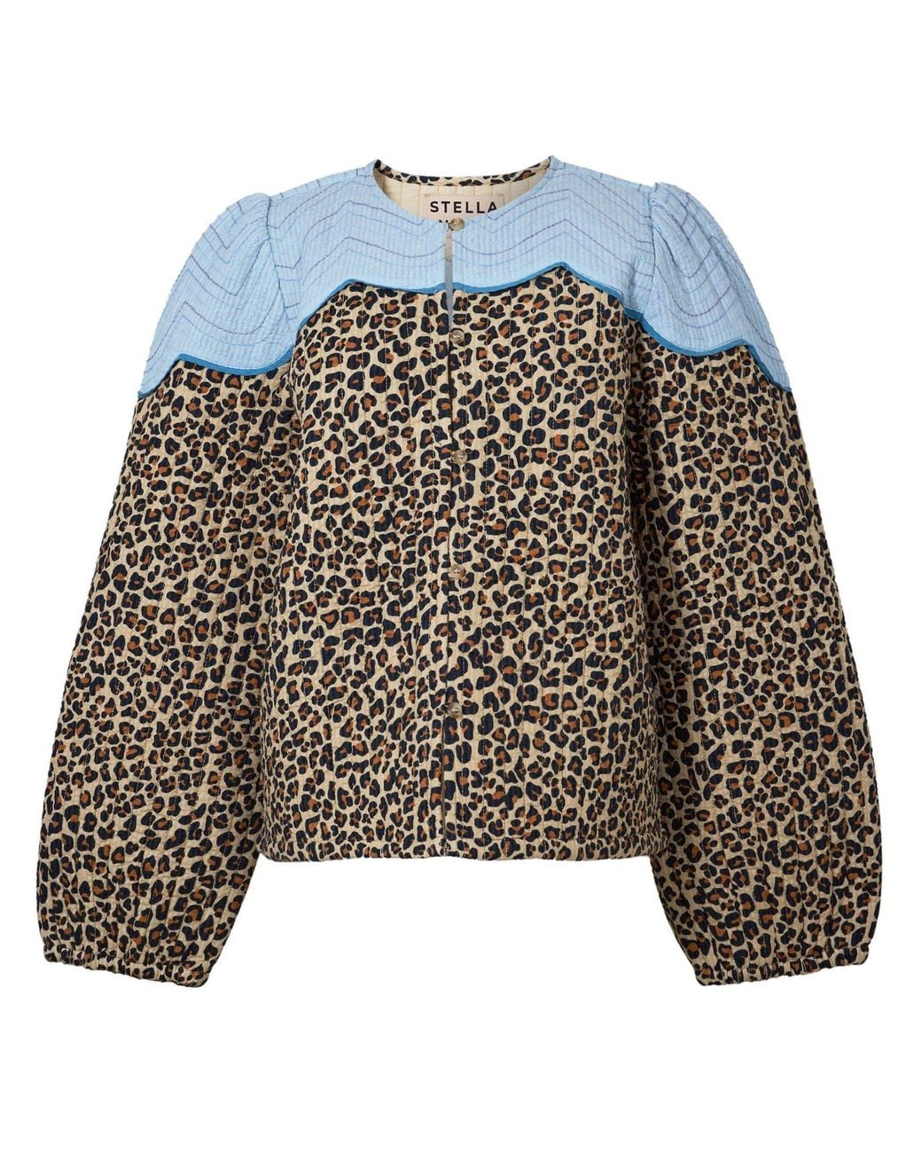 Stella Nova Brown Jacket With Clouds