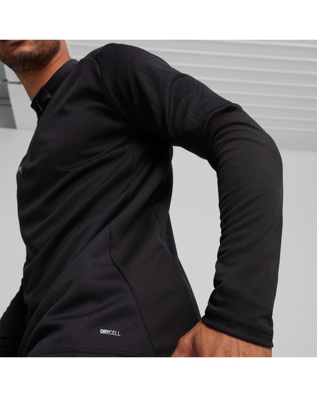 PUMA Black Teamfinal Training 1/4 Zip Top for men
