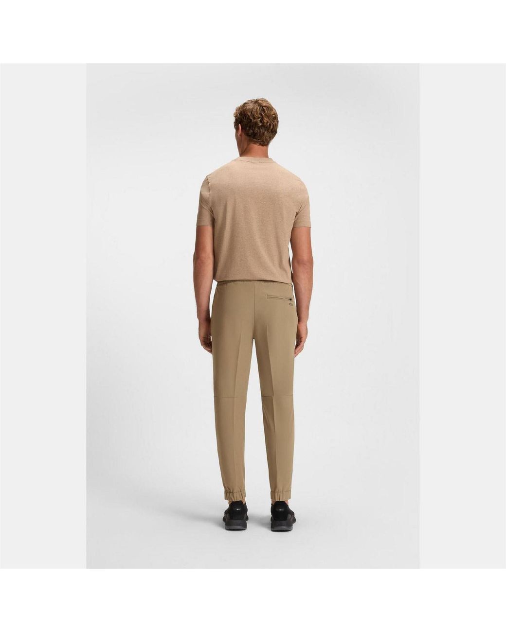 Boss Natural Flex Tapered Fit Trousers for men
