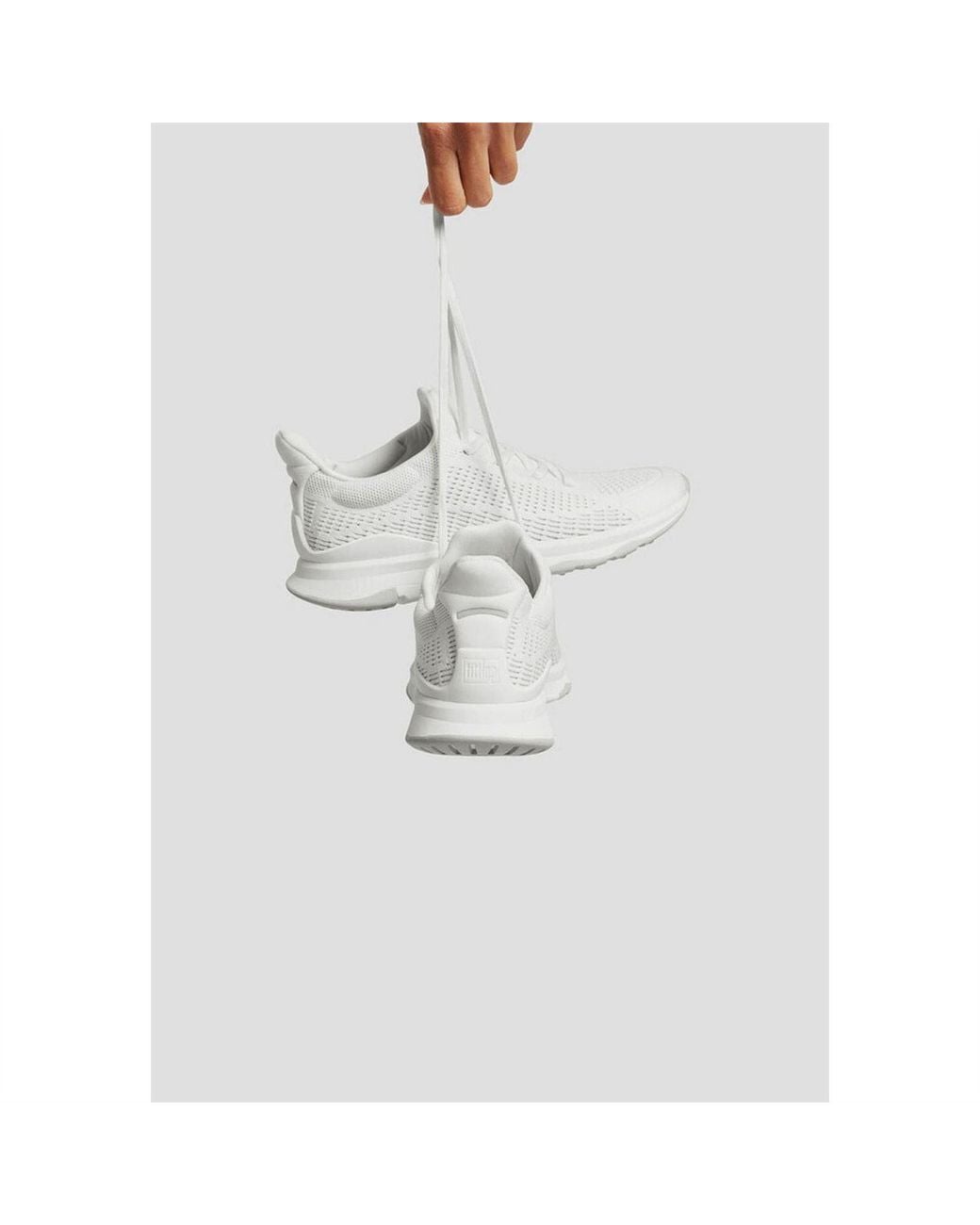 Fitflop White Vitamin Ffx Knit Sports Sneakers
