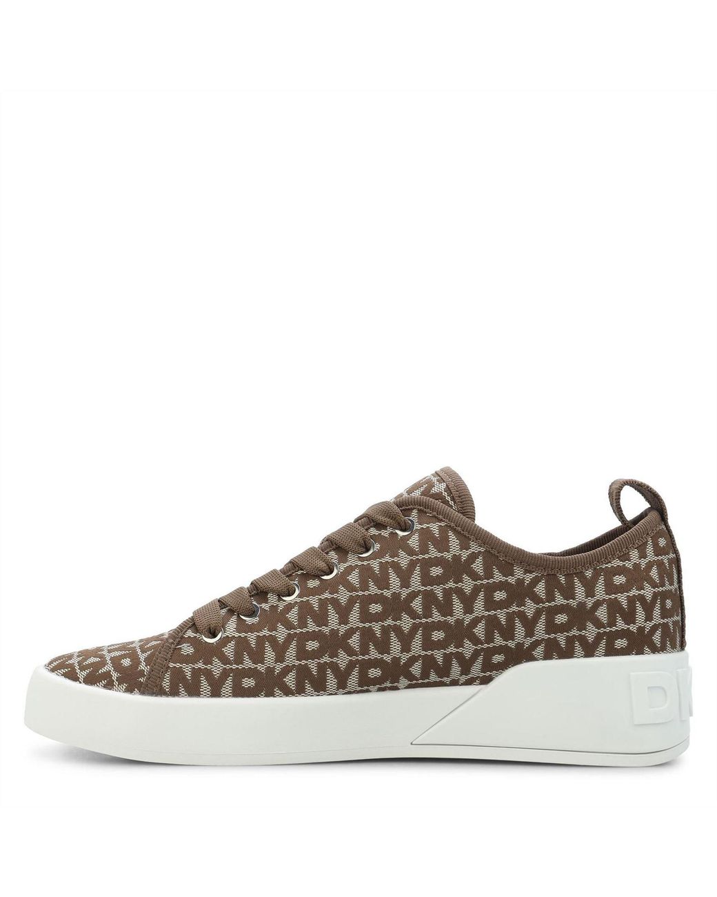 DKNY Brown Lace Up Trainers