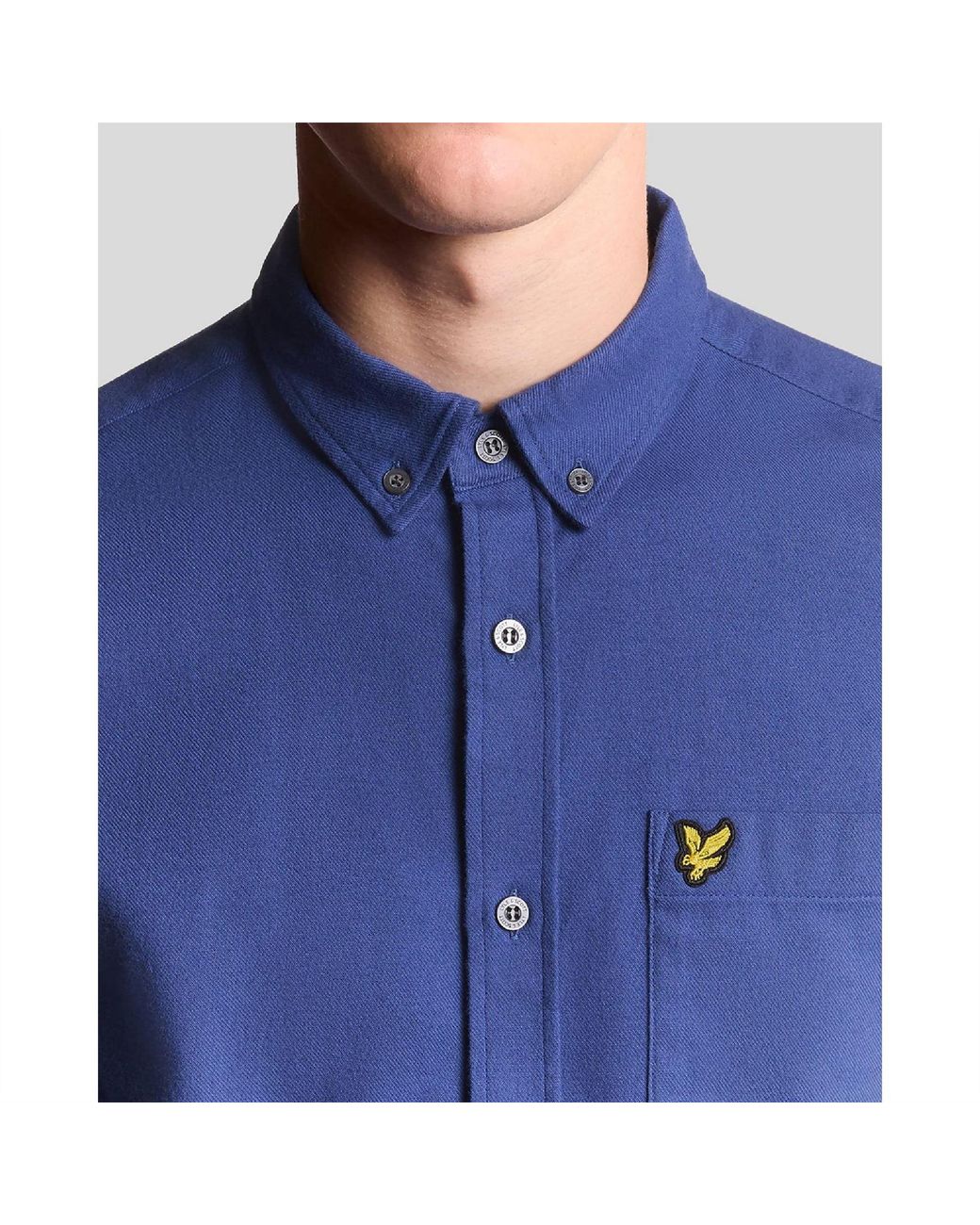 Lyle & Scott Blue And Flannel Shirt for men