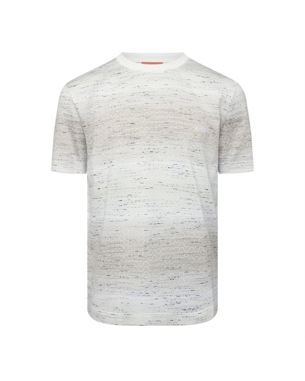 Missoni Gray Crew Neck Short Sleeve Regular Fit Jersey T-Shirt for men