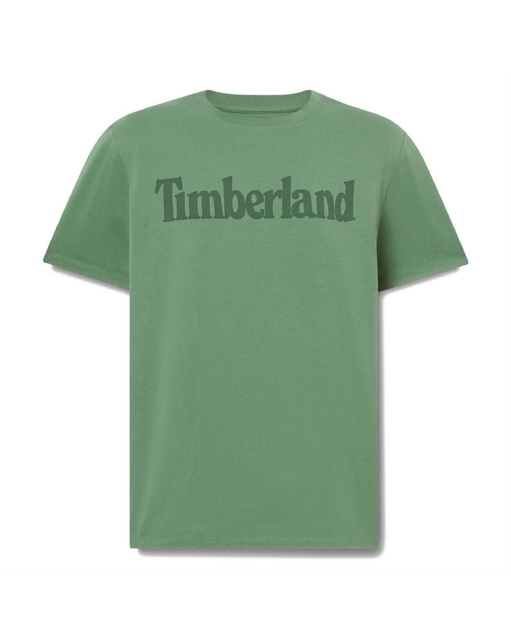 Timberland Green Northwood Wordmark Logo T-Shirt for men