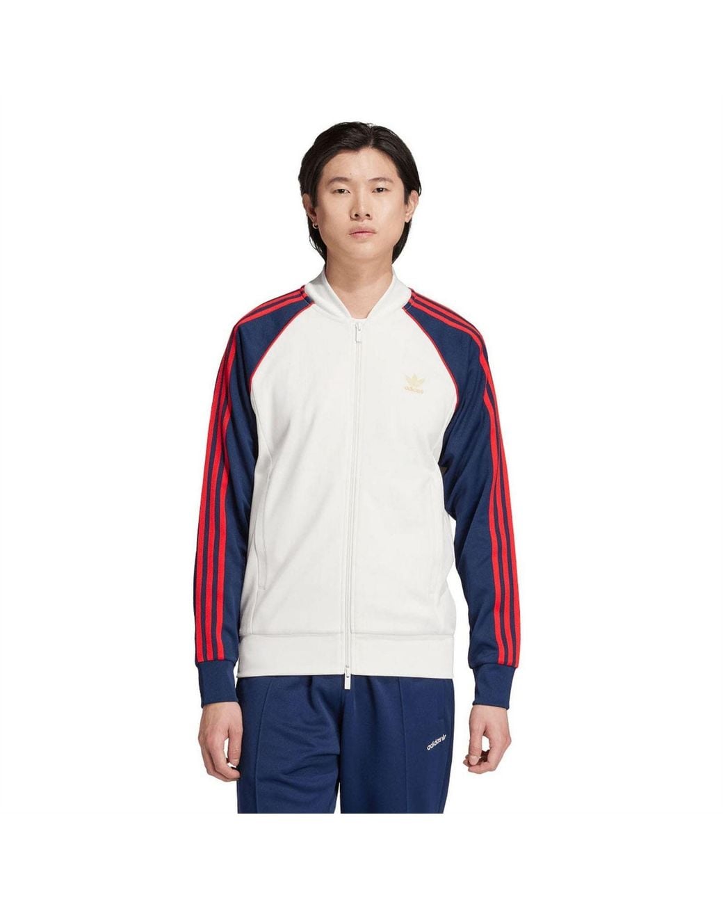Adidas Originals Blue Classics Sst Track Jacket for men