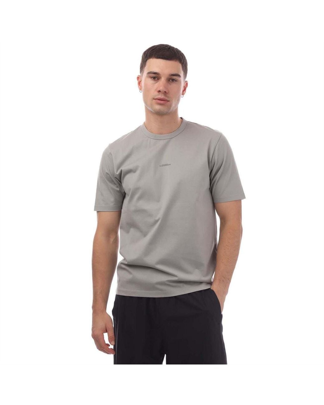 C P Company Gray Series Printed Logo T Shirt for men