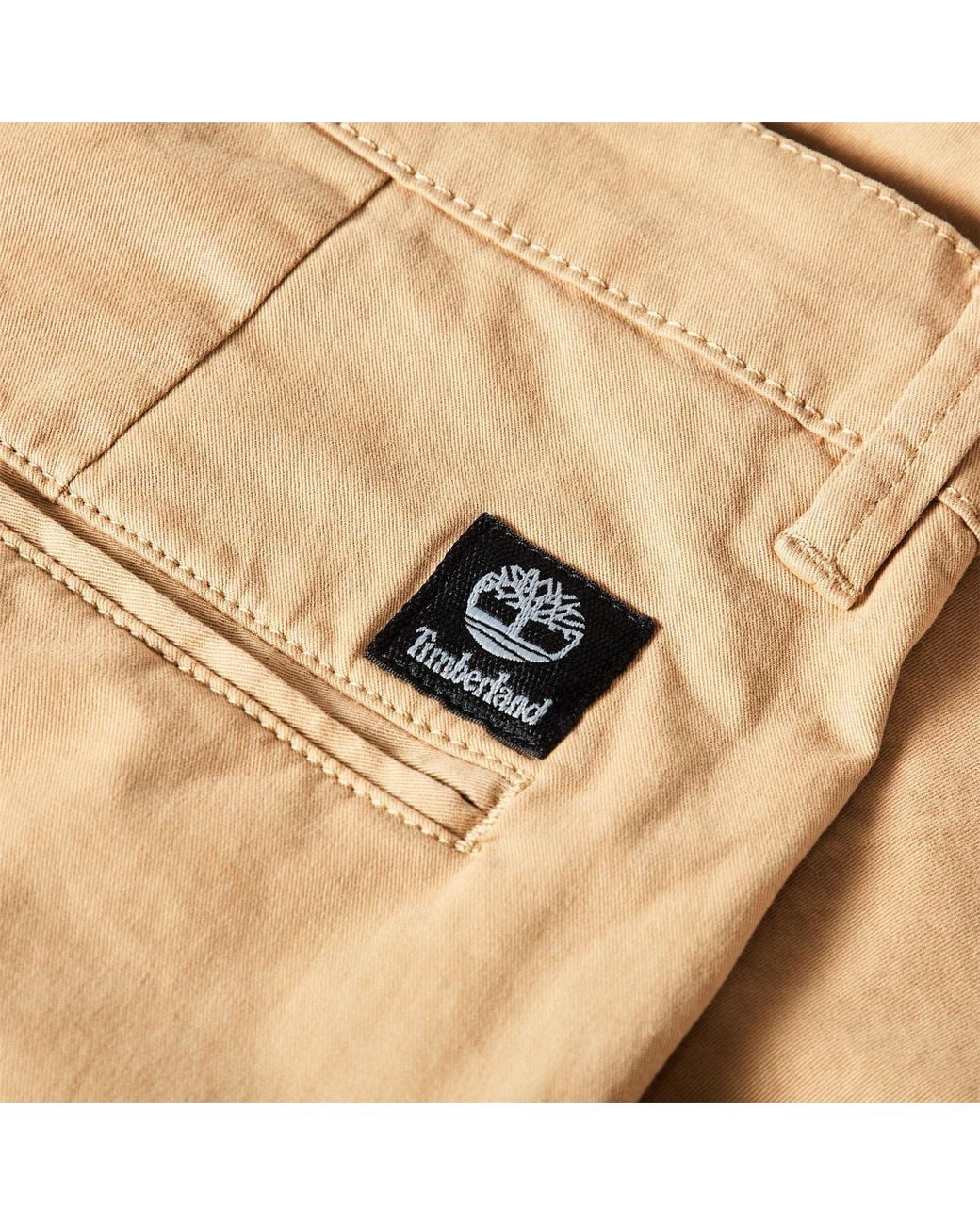 Timberland Natural Topsfield Twill Solid Chino Shorts for men