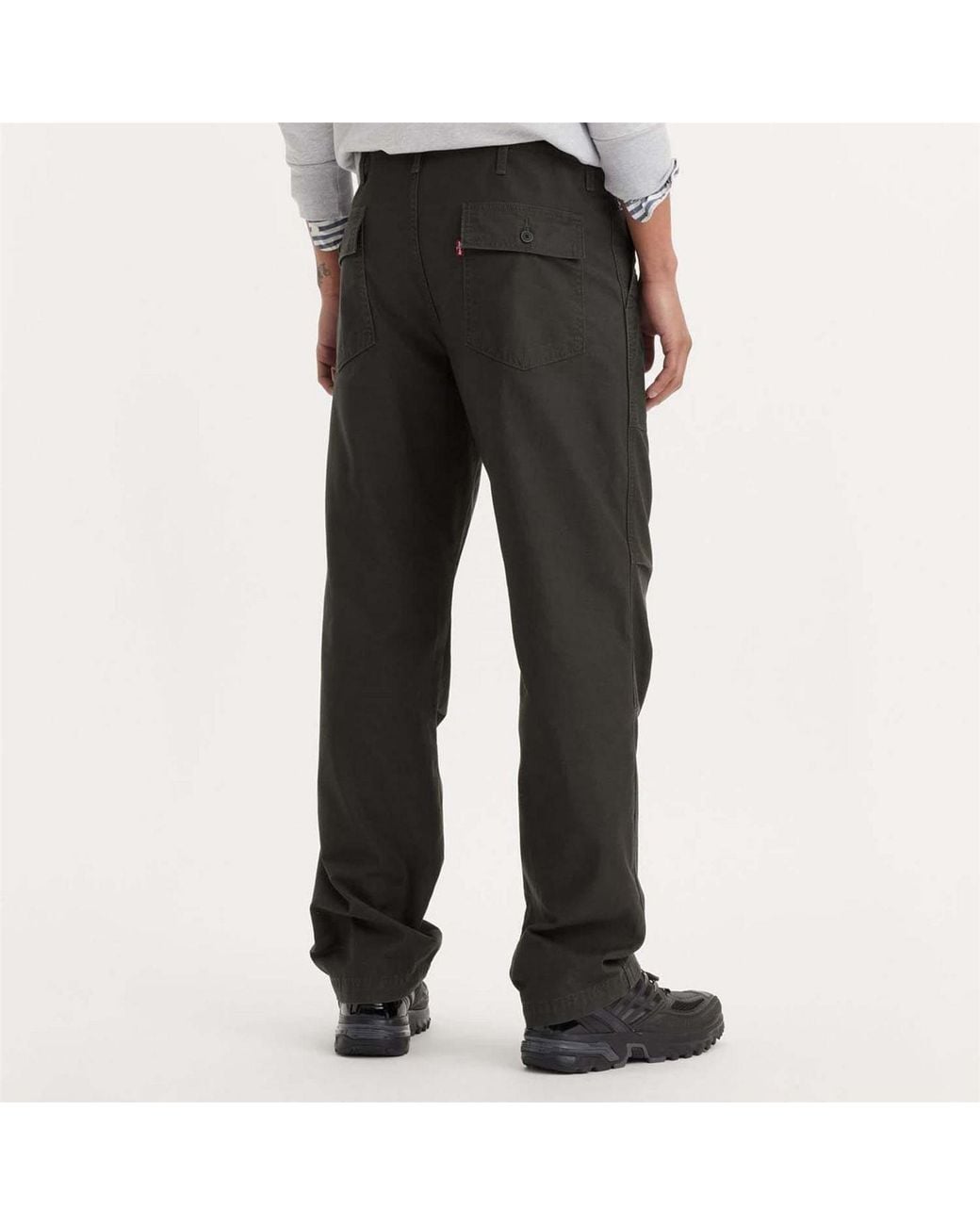 Levi's Black Straight Surplus Pants for men