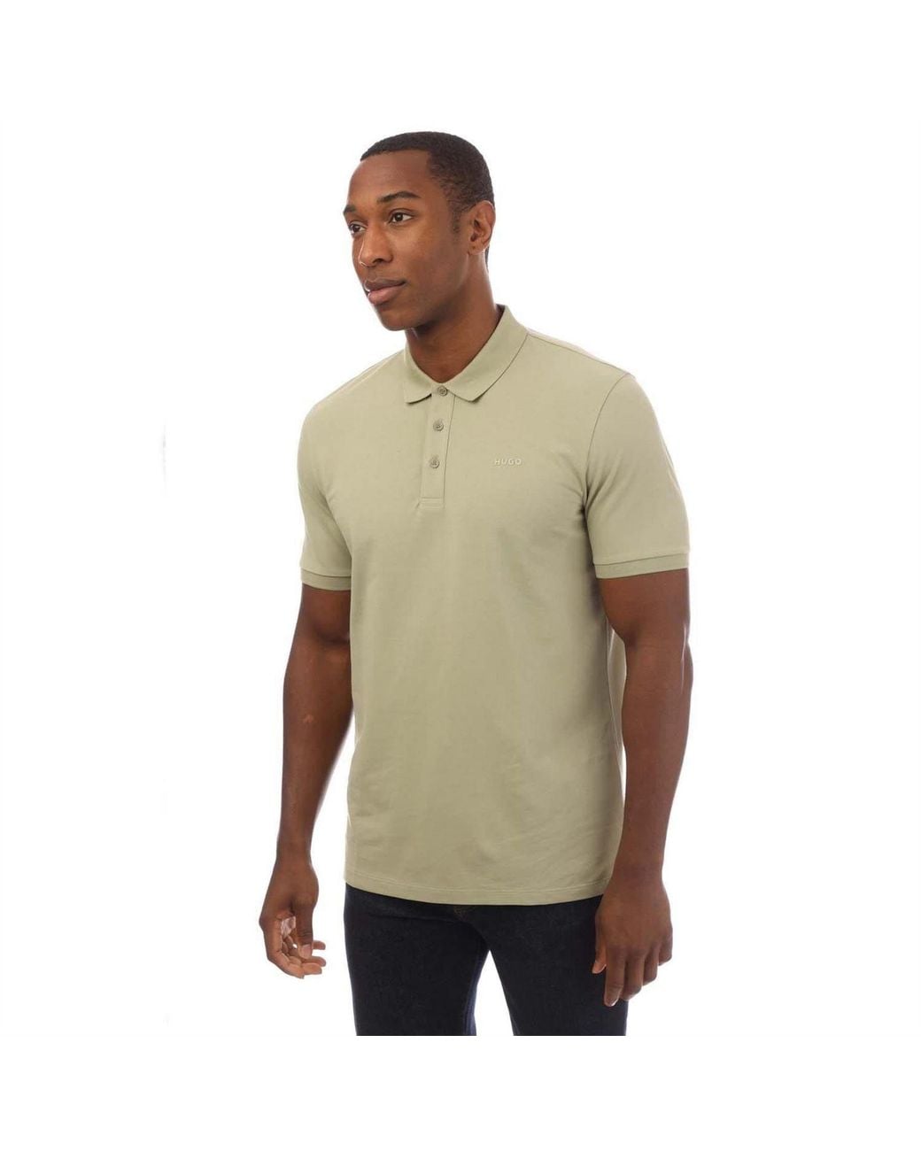 HUGO Green Polo Shirt for men