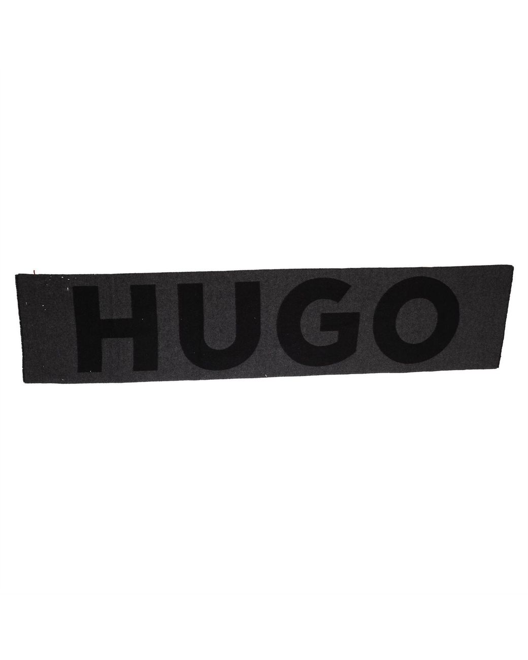 HUGO Black Scarf for men