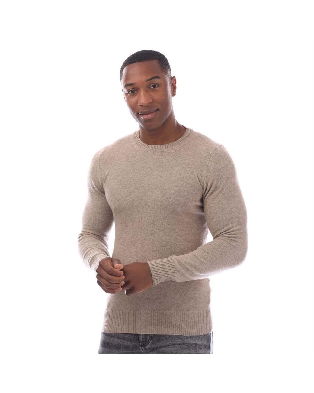 EA7 Brown Cashmere Jumper for men