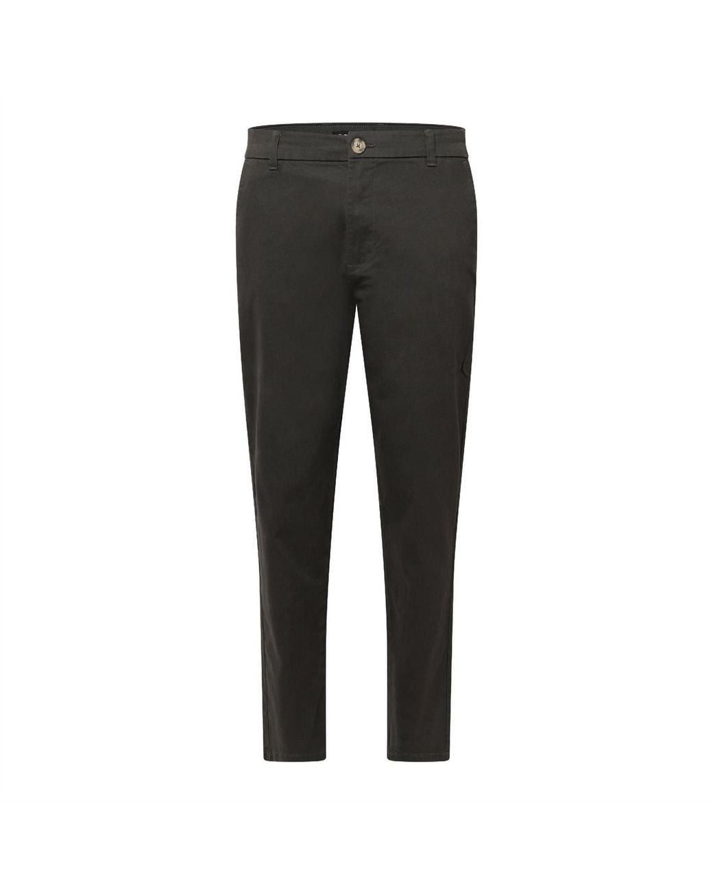 Crosshatch White Roysden Solid Patterned Straight Chinos for men