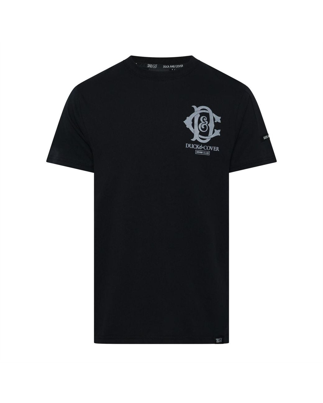 Duck and Cover Black Randolph T-Shirt for men