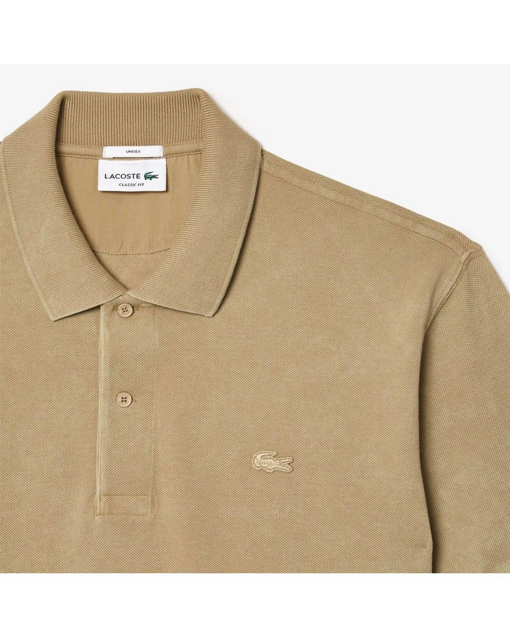 Lacoste Natural Fit L.12.12 Washed Effect Polo Shirt for men