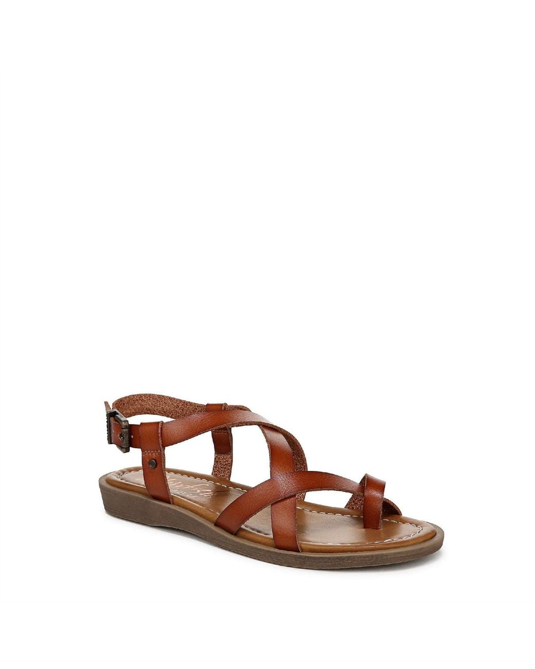 Blowfish Brown Devon 3 Open Toe Flat Sandals 7 (40)
