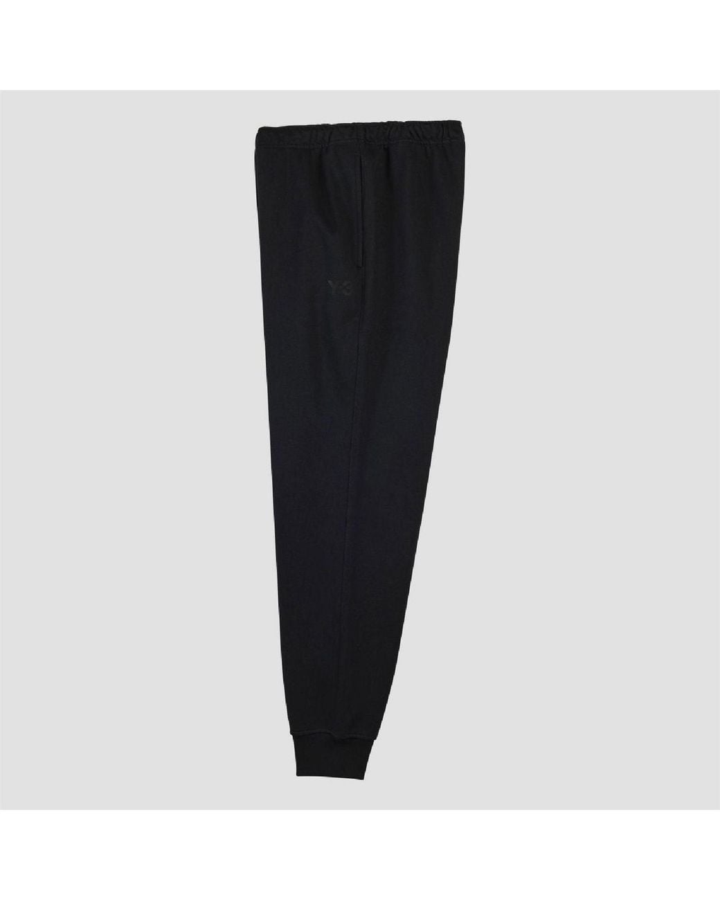 Y-3 Black Terry Cuffed Joggers for men