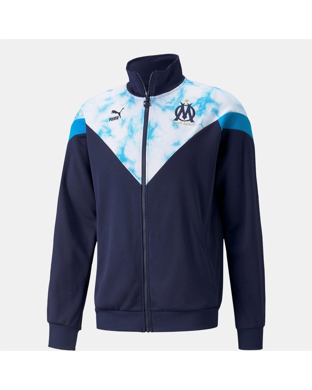 PUMA Blue De Marsille Fc Mesh Track Jacket for men