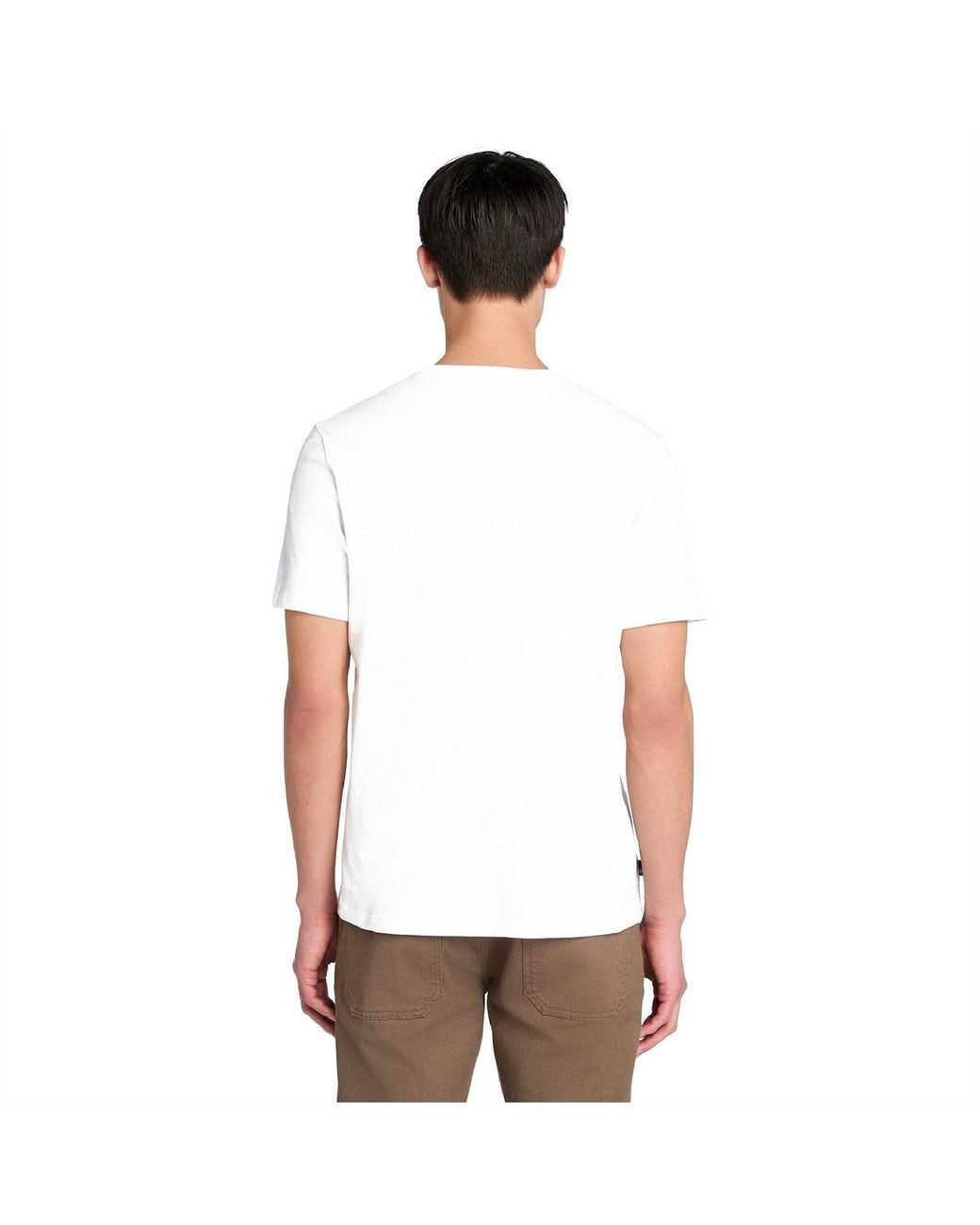Timberland White Northwood Wordmark Logo T-Shirt for men
