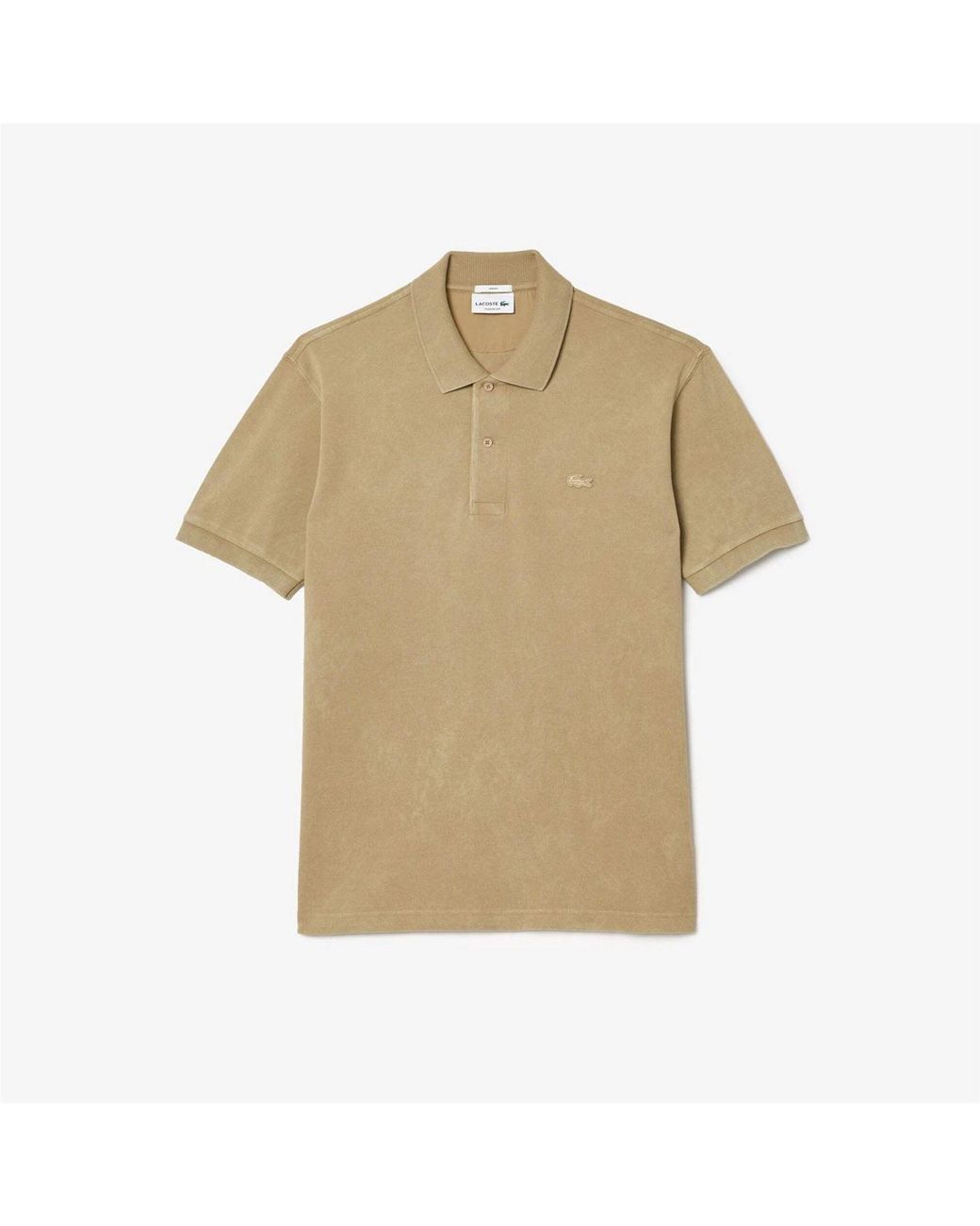Lacoste Natural Fit L.12.12 Washed Effect Polo Shirt for men