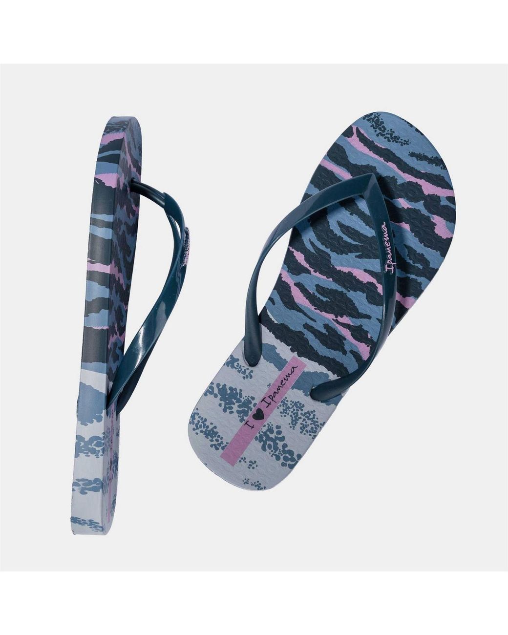 Ipanema Blue Print Vi Fem Flip Flops