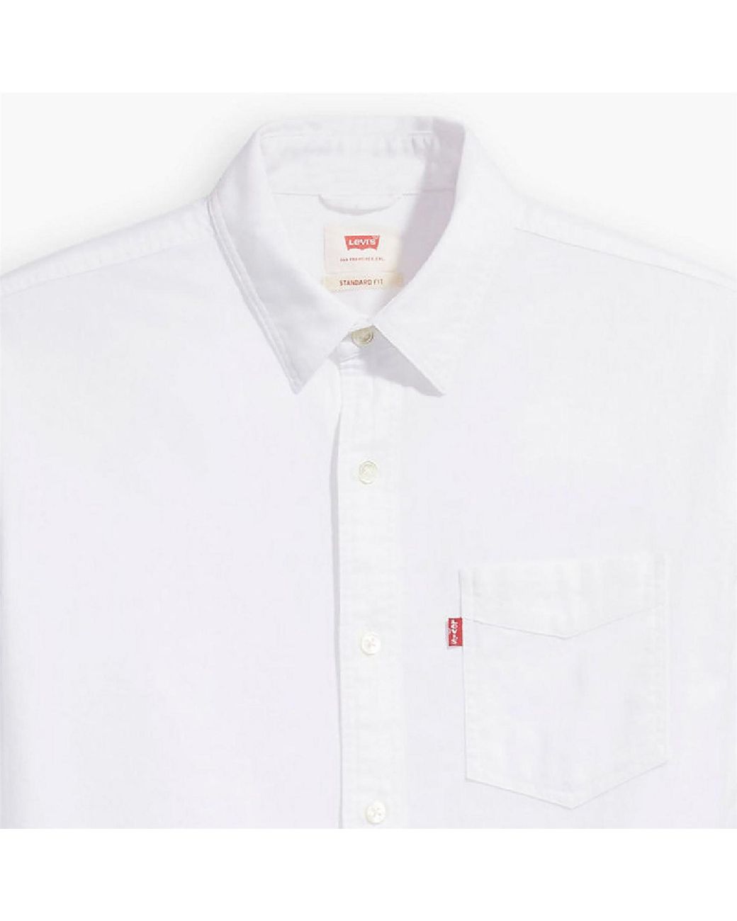 Levi's White Sunset Pocket Cotton Long-Sleeve Oxford Shirt for men
