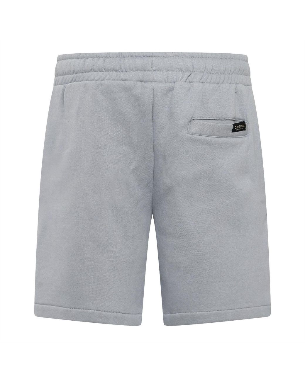 Crosshatch White Bardon Jogger Shorts With Elasticated Waistband for men