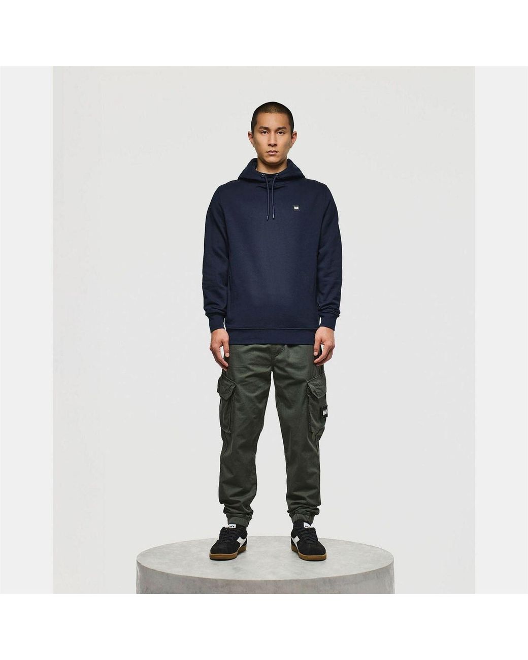 Weekend Offender Blue Ribbe Badge Hoody for men
