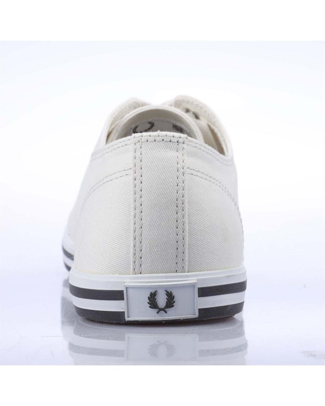 Fred Perry White Twill Trainers for men