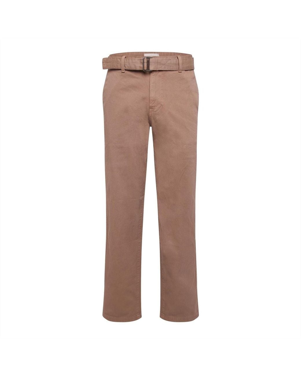 Jack & Jones Brown Ridge Belted Chinos for men
