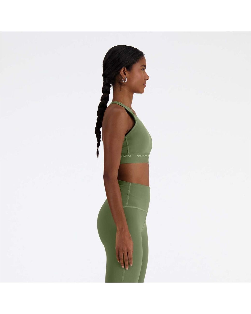 New Balance Green Medium Support Sports Bra