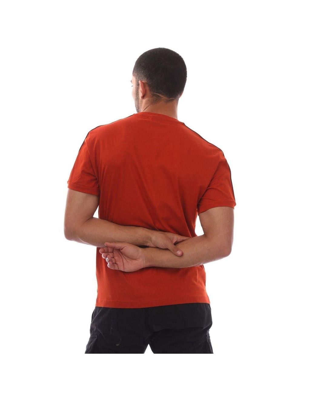 EA7 Red Series Cotton Jersey T Shirt for men