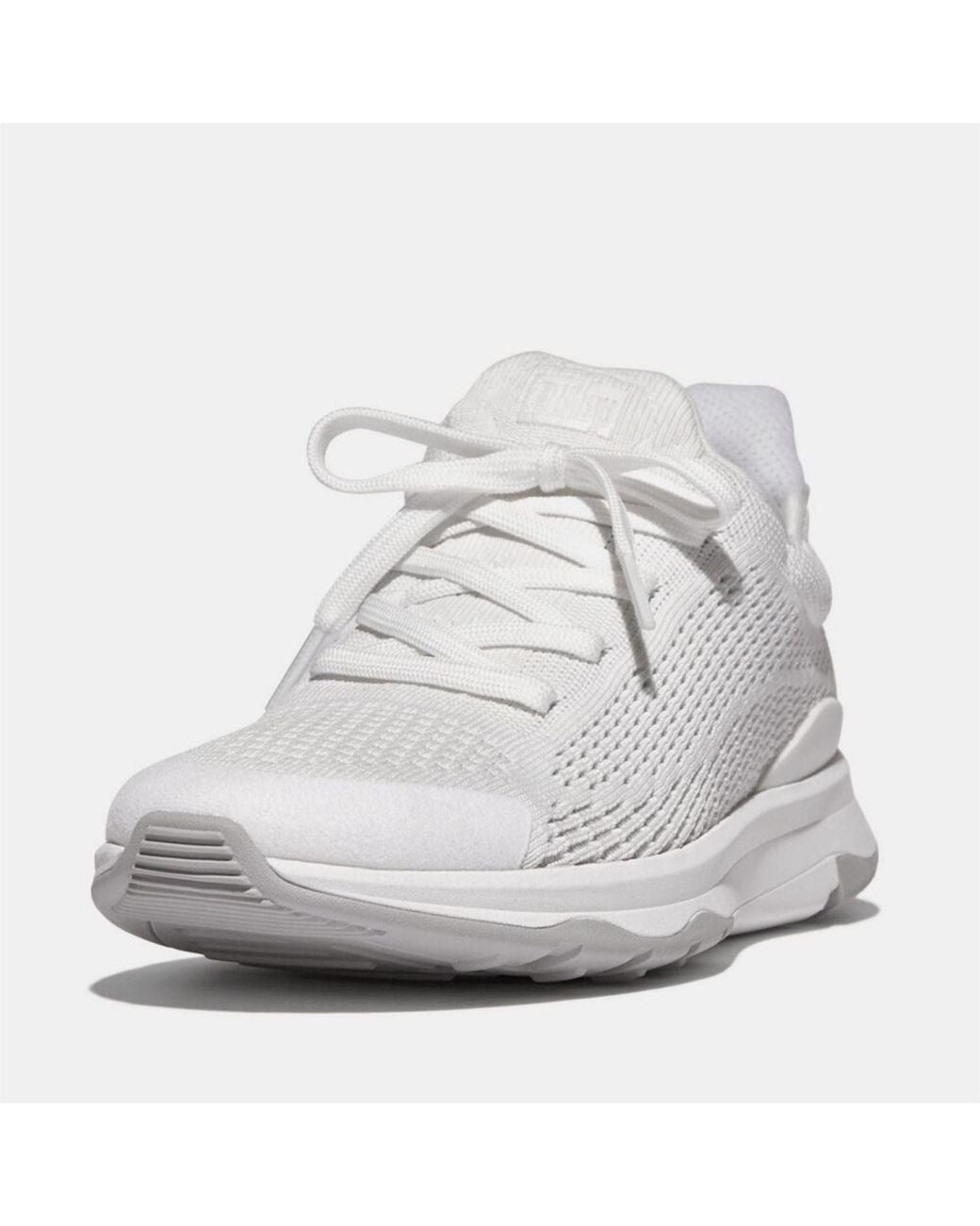 Fitflop White Vitamin Ffx Knit Sports Sneakers