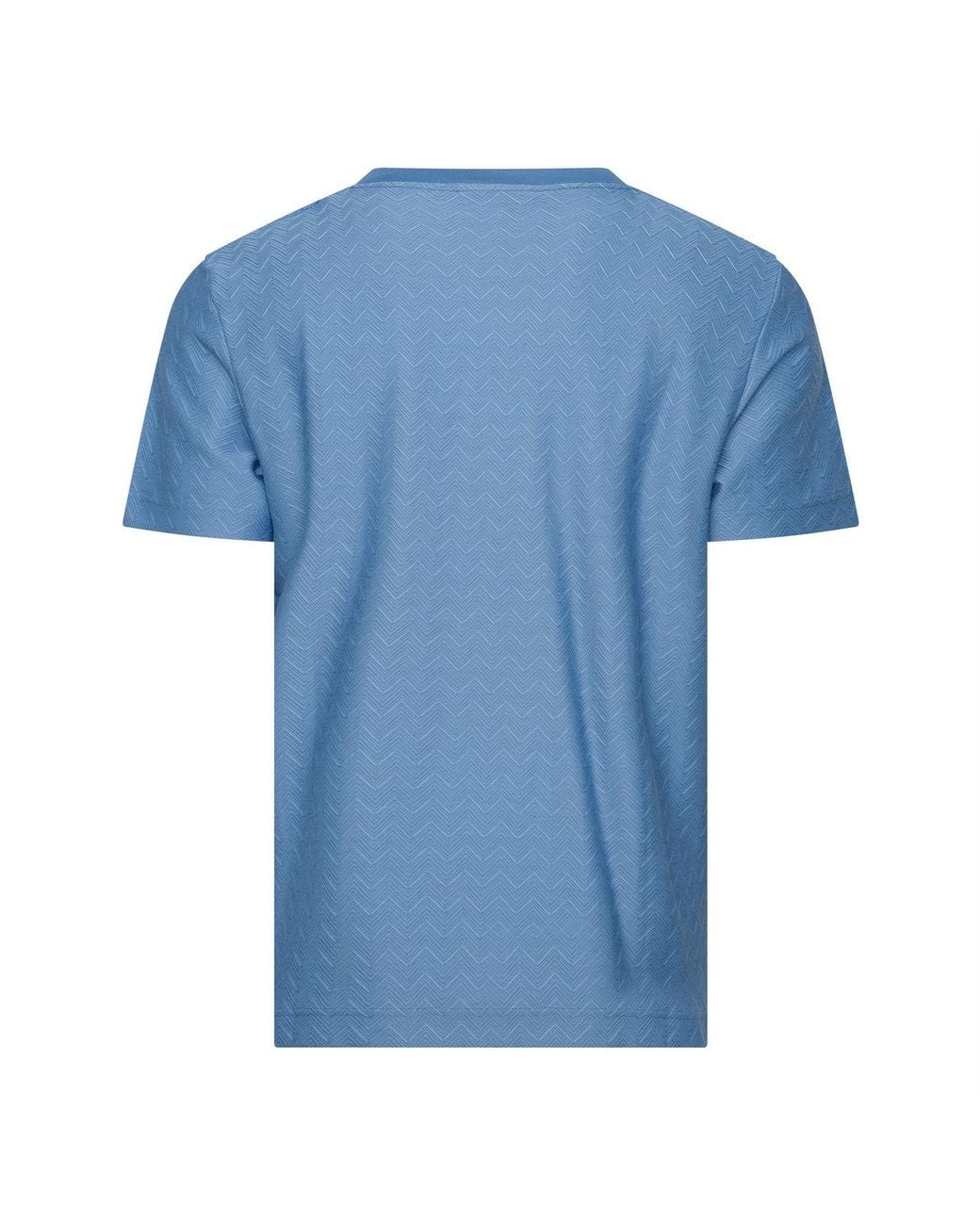 Missoni Blue Sht Sleeve T for men