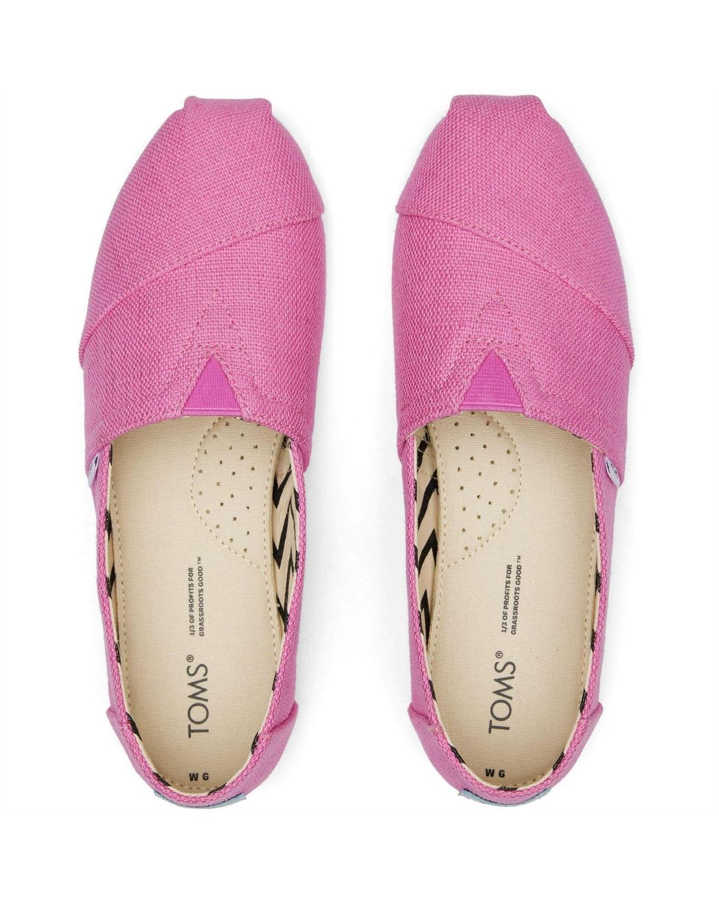 TOMS Pink Alpargata Classic Espadrilles Size 5.5