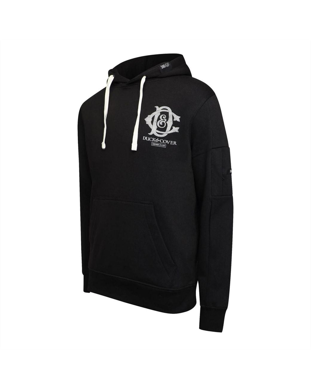 Duck and Cover Black Randolph Hoody for men