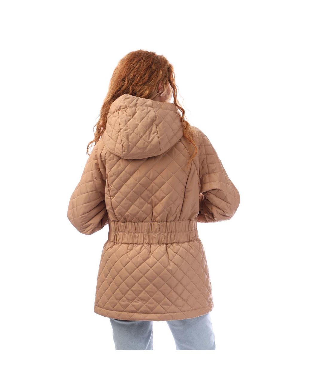 DKNY Brown Quilted Transitional Jacket