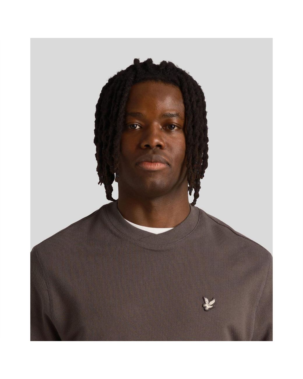 Lyle & Scott Brown Utility Loop Back Sweatshirt for men