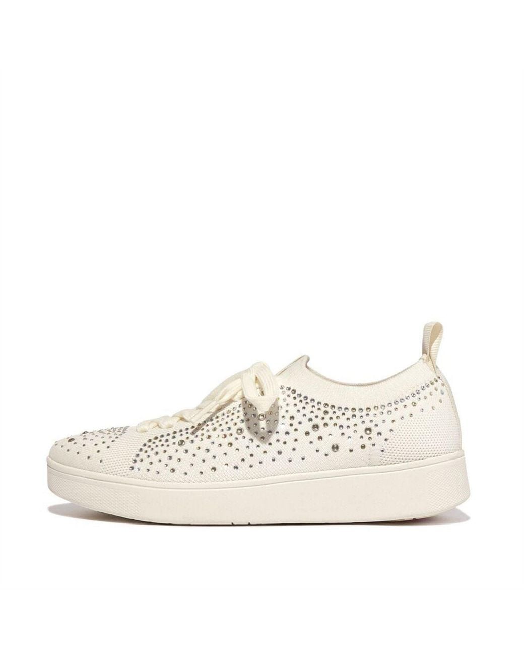 Fitflop White Ombre Crystal Knit Trainers