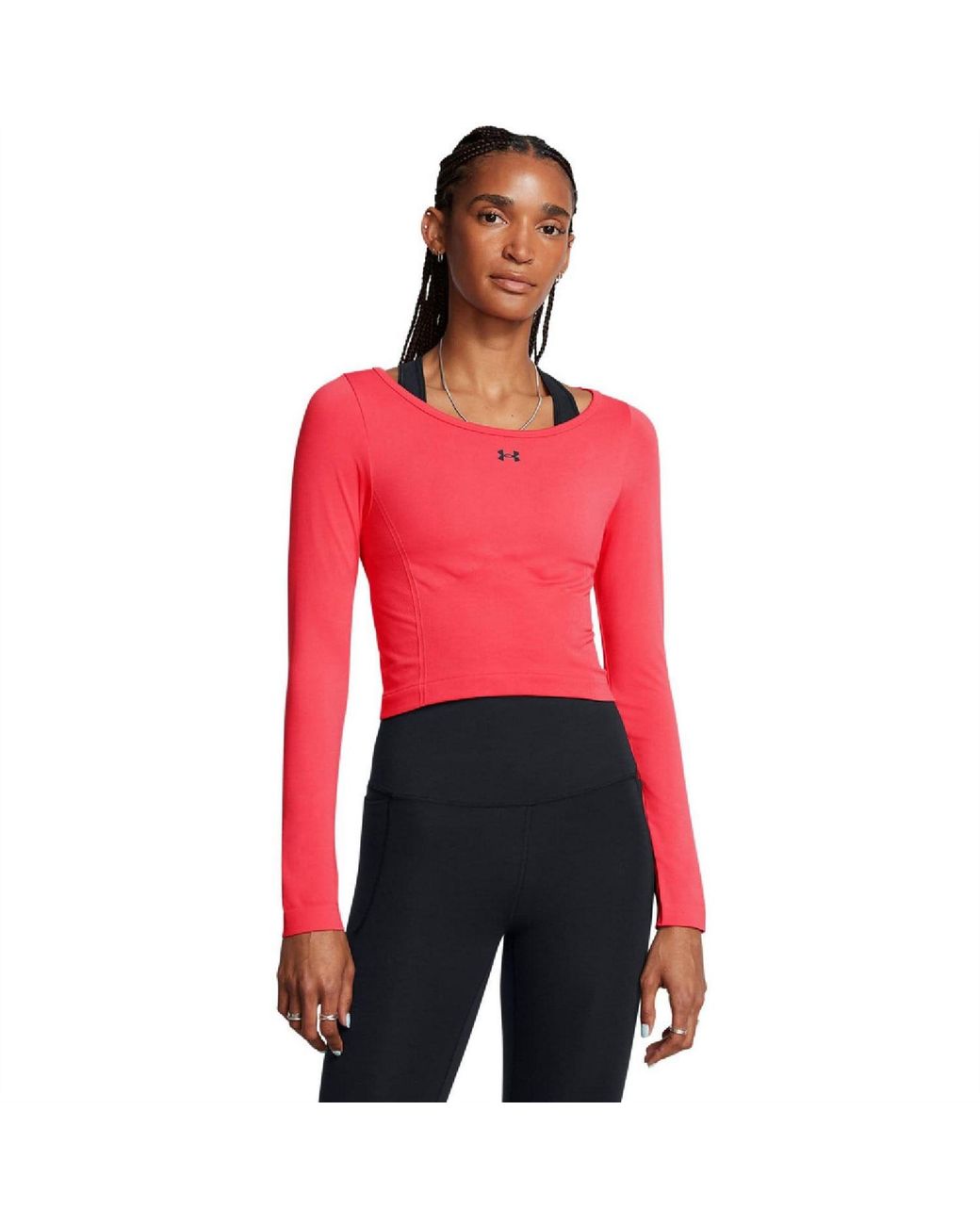 Under Armour Red Train Seamless Long Sleeve Top