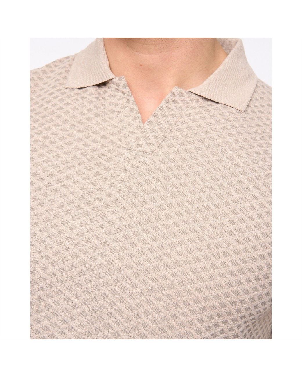 Duck and Cover Gray Morwin Polo Shr for men