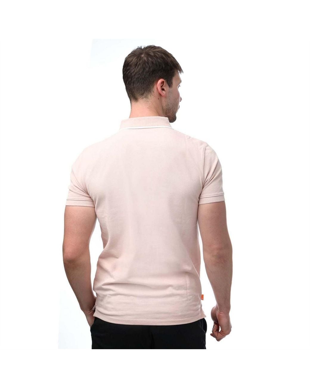 Timberland Pink Miller Rivers Short Sleeve Polo Shirt for men