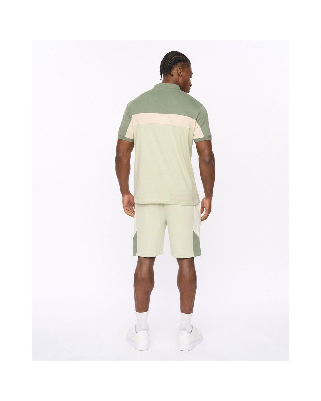 Crosshatch Natural Collared Neck Short Sleeve Regular Fit Polo Shirt for men