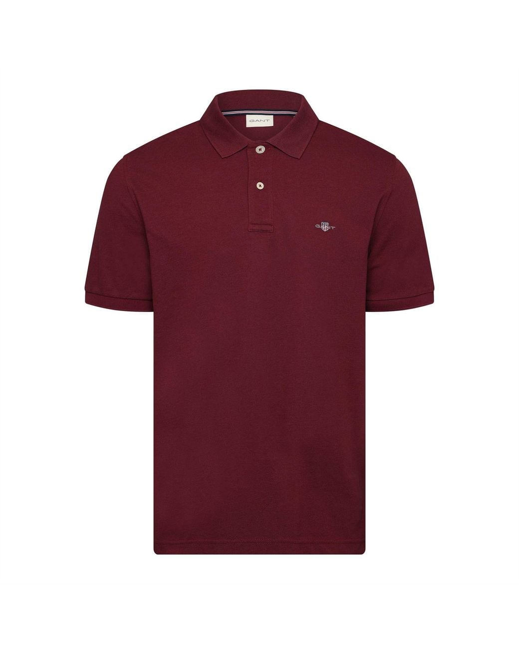 Gant Red Logo Short-Sleeve Polo Shirt for men