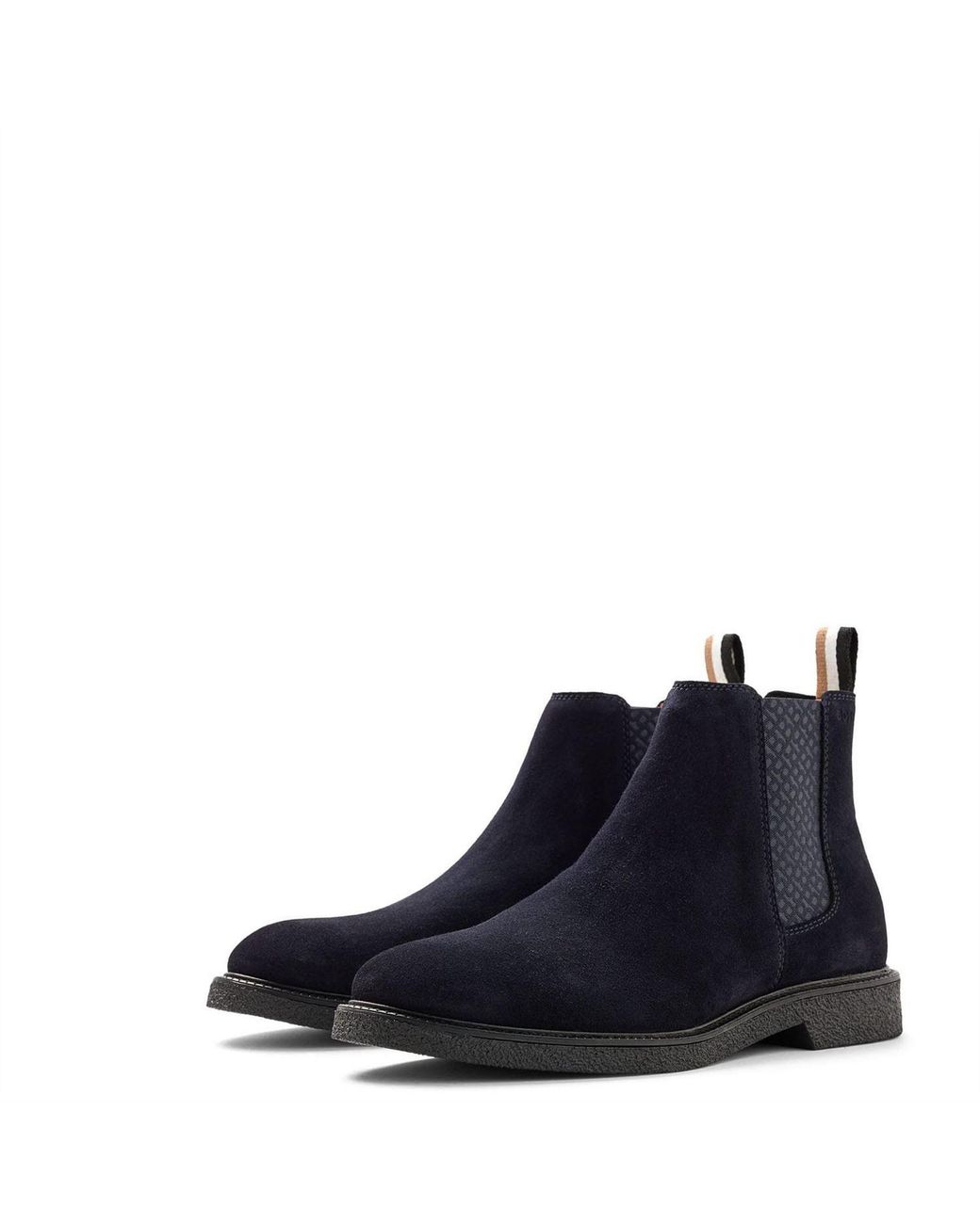 Boss Blue Chelsea Boots for men