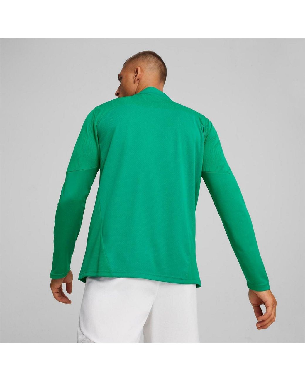 PUMA Green Training Quarter Zip Top for men