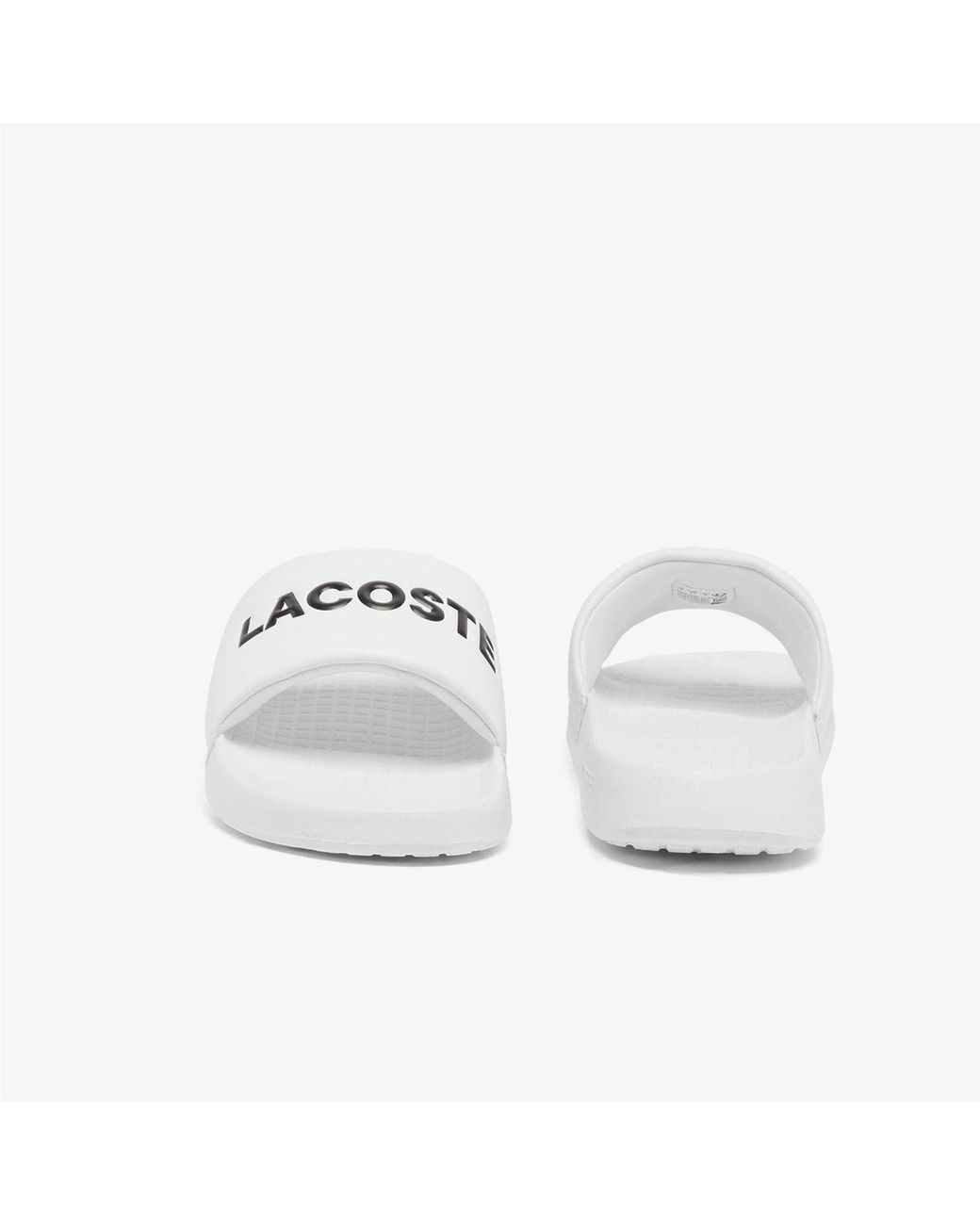 Lacoste White Serve Slide 1.0 Sliders Size 7 for men