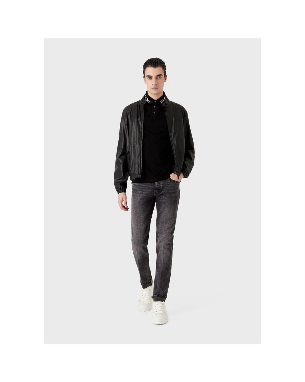 EA7 Black Jacket for men