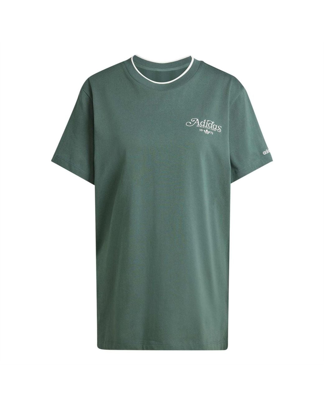 Adidas Originals Green Wordmark Crew Neck Short Sleeve Jersey T-Shirt 12 (M)