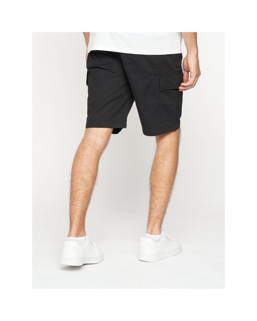 Crosshatch Black Kathos 2Pk Cargo for men